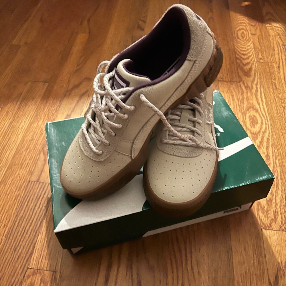 Puma Womens Leather Size 8 Cali Outdoor Hustle